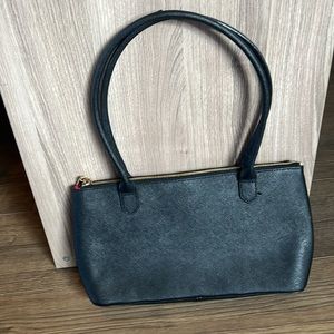 Hobo International black textured shoulder handbag purse